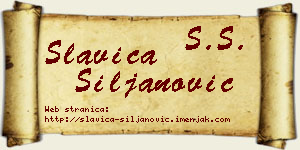 Slavica Siljanović vizit kartica
